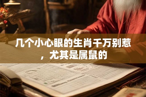 几个小心眼的生肖千万别惹，尤其是属鼠的