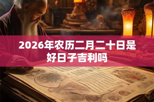 2026年农历二月二十日是好日子吉利吗
