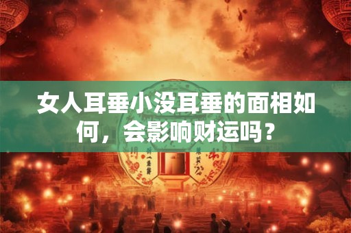 女人耳垂小没耳垂的面相如何，会影响财运吗？