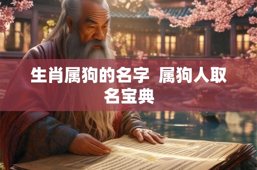 生肖属狗的名字  属狗人取名宝典