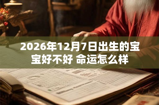 2026年12月7日出生的宝宝好不好 命运怎么样
