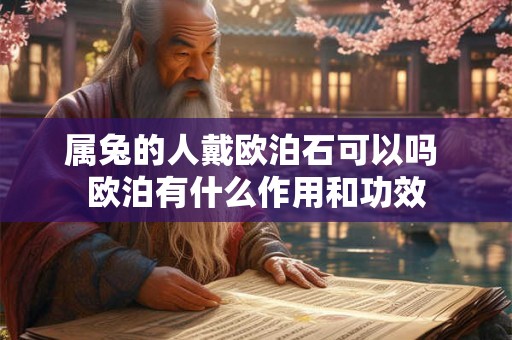 属兔的人戴欧泊石可以吗 欧泊有什么作用和功效