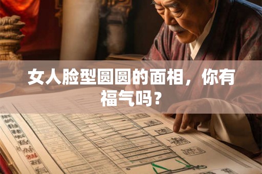 女人脸型圆圆的面相，你有福气吗？