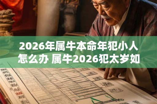 2026年属牛本命年犯小人怎么办 属牛2026犯太岁如何防小人