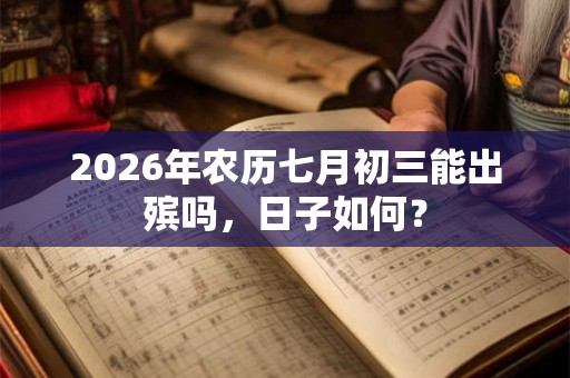 2026年农历七月初三能出殡吗，日子如何？