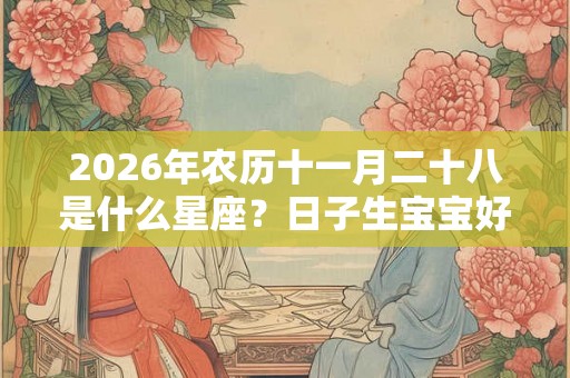 2026年农历十一月二十八是什么星座？日子生宝宝好不好？