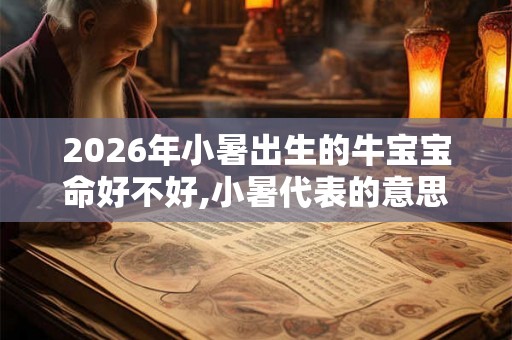 2026年小暑出生的牛宝宝命好不好,小暑代表的意思