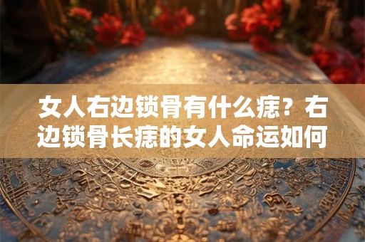 女人右边锁骨有什么痣？右边锁骨长痣的女人命运如何？