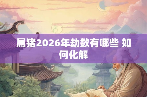 属猪2026年劫数有哪些 如何化解 属猪2026年劫数有哪些 如何化解
