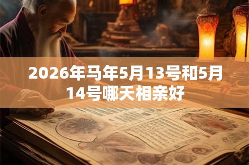 2026年马年5月13号和5月14号哪天相亲好
