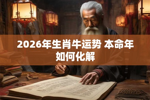 2026年生肖牛运势 本命年如何化解