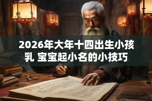 2026年大年十四出生小孩乳 宝宝起小名的小技巧 2026年大年十四出生小孩乳 宝宝起小名的小技巧