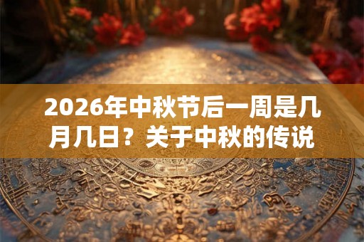 2026年中秋节后一周是几月几日?关于中秋的传说 2026年中秋节后一周是几月几日?关于中秋的传说