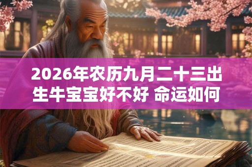 2026年农历九月二十三出生牛宝宝好不好 命运如何