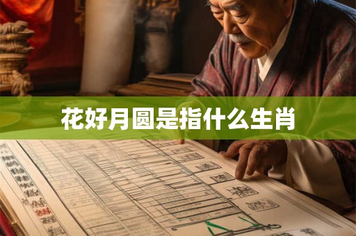 花好月圆是指什么生肖