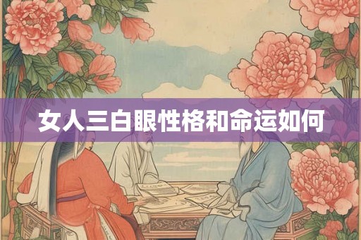 女人三白眼性格和命运如何 女人三白眼性格和命运如何