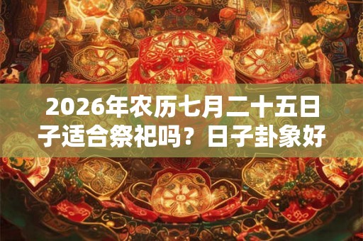 2026年农历七月二十五日子适合祭祀吗？日子卦象好不好？