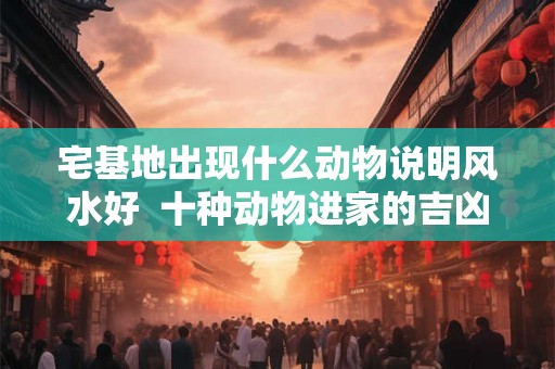 宅基地出现什么动物说明风水好  十种动物进家的吉凶