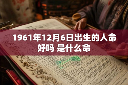 1961年12月6日出生的人命好吗 是什么命