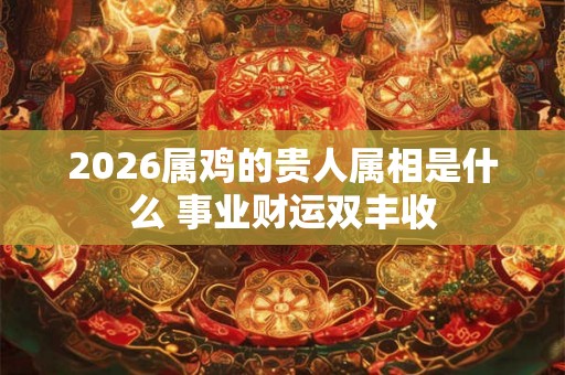 2026属鸡的贵人属相是什么 事业财运双丰收 2026属鸡的贵人属相是什么 事业财运双丰收