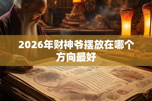 2026年财神爷摆放在哪个方向最好