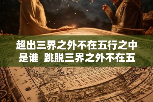 超出三界之外不在五行之中是谁  跳脱三界之外不在五行之中都有谁