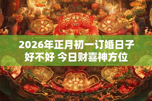2026年正月初一订婚日子好不好 今日财喜神方位