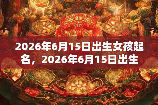 2026年6月15日出生女孩起名,2026年6月15日出生命运? 2026年6月15日出生女孩起名,2026年6月15日出生命运?