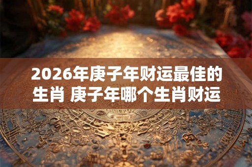 2026年庚子年财运最佳的生肖 庚子年哪个生肖财运最佳