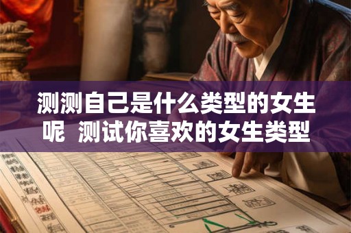 测测自己是什么类型的女生呢  测试你喜欢的女生类型