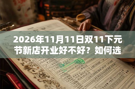 2026年11月11日双11下元节新店开业好不好？如何选择开业吉日？