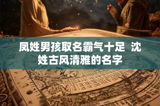 凤姓男孩取名霸气十足  沈姓古风清雅的名字