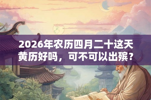 2026年农历四月二十这天黄历好吗，可不可以出殡？