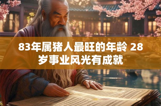 83年属猪人最旺的年龄 28岁事业风光有成就 83年属猪人最旺的年龄 28岁事业风光有成就