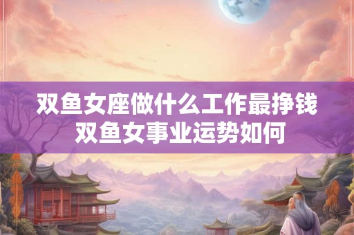 双鱼女座做什么工作最挣钱 双鱼女事业运势如何