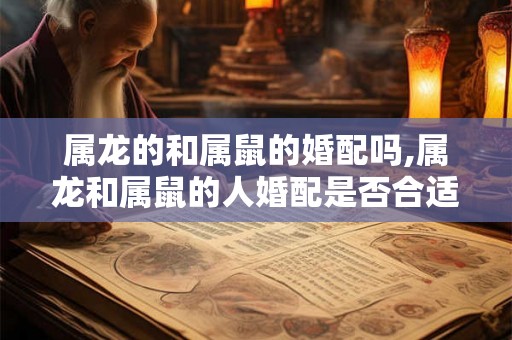 属龙的和属鼠的婚配吗,属龙和属鼠的人婚配是否合适？