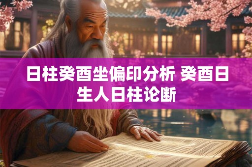 日柱癸酉坐偏印分析 癸酉日生人日柱论断
