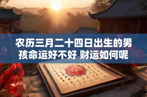 农历三月二十四日出生的男孩命运好不好 财运如何呢