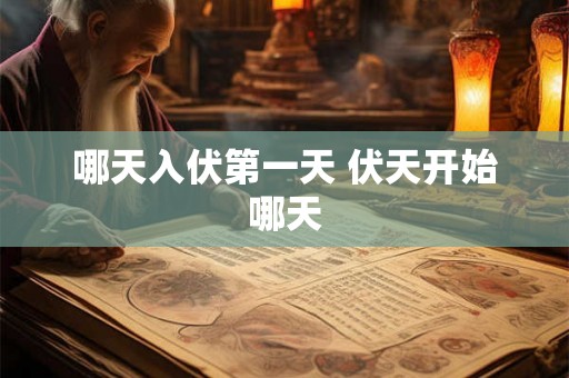 哪天入伏第一天 伏天开始哪天 哪天入伏第一天 伏天开始哪天