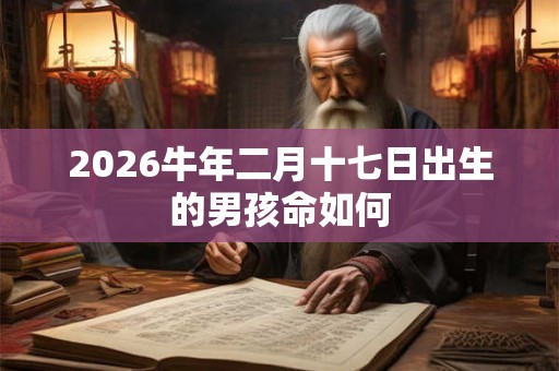 2026牛年二月十七日出生的男孩命如何