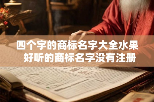 四个字的商标名字大全水果  好听的商标名字没有注册过的