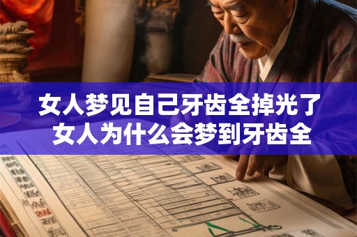 女人梦见自己牙齿全掉光了 女人为什么会梦到牙齿全部掉光 女人梦见自己牙齿全掉光了 女人为什么会梦到牙齿全部掉光