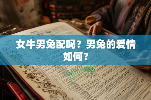 女牛男兔配吗？男兔的爱情如何？