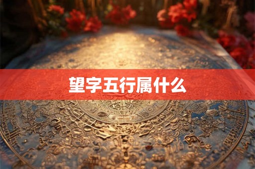 望字五行属什么