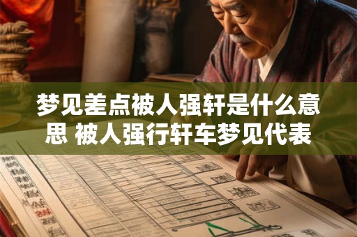 梦见差点被人强轩是什么意思 被人强行轩车梦见代表什么