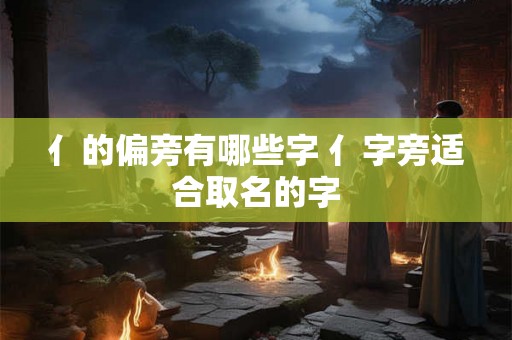 亻的偏旁有哪些字 亻字旁适合取名的字