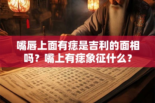 嘴唇上面有痣是吉利的面相吗？嘴上有痣象征什么？