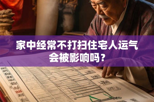 家中经常不打扫住宅人运气会被影响吗？