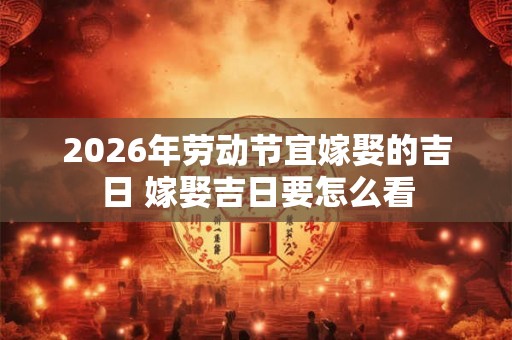 2026年劳动节宜嫁娶的吉日 嫁娶吉日要怎么看