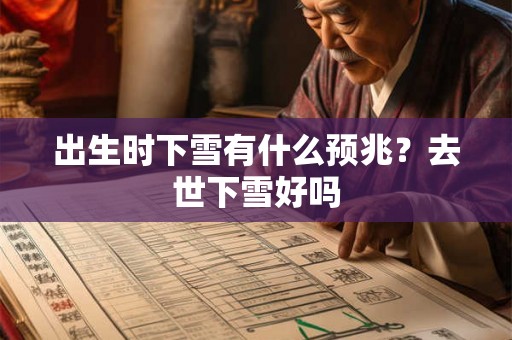 出生时下雪有什么预兆?去世下雪好吗 出生时下雪有什么预兆?去世下雪好吗